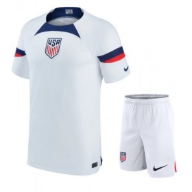 Baby Fußballbekleidung Vereinigte Staaten Heimtrikot WM 2022 Kurzarm (+ kurze hosen)